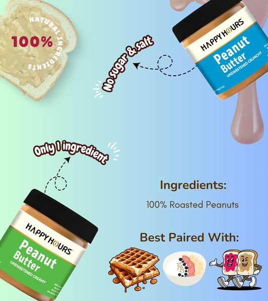 The Natural Combo - Creamy and Crunchy Peanut Butter
